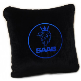 Подушка с логотипом Saab