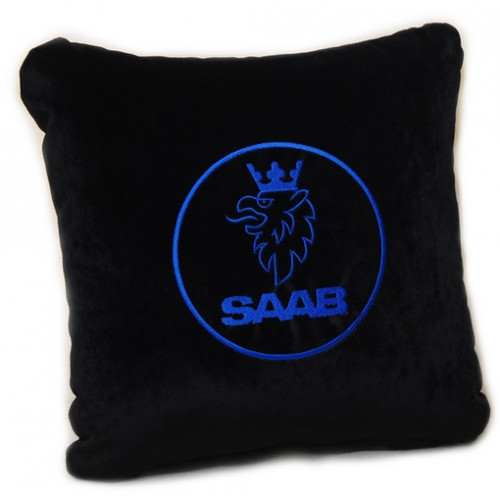Заказать и купить Подушка с логотипом Saab