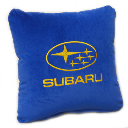 Подушка с логотипом Subaru