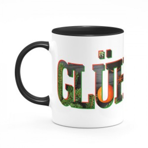 Кружка цветная к новому году "Glüwein"