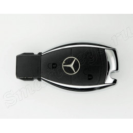 Ключ Mercedes 3 кнопки рыбка хромированный 433Mhz для европейских моделей