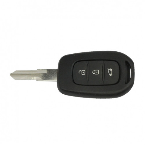Ключ Рено Дастер c 2015 года выпуска с кнопкой багажник черный логотип