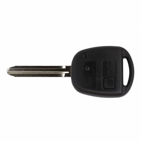 Дистанционный ключ с транспондером 4C Toyota 2 кнопки лезвие TOY43 433Mhz. Европейские модели