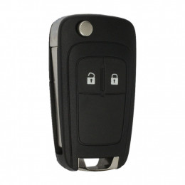 Корпус выкидного ключа Opel Mokka с двумя кнопками, лезвие HU100