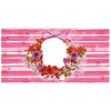 Шаблон для печати на кружку с рамкой под фотографию на розовом фоне