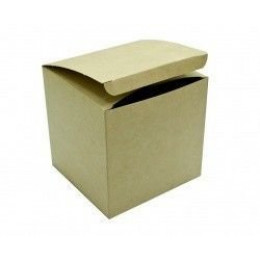 Коробка для кружки подарочная коричневые снаружи