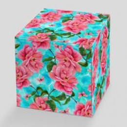 Коробка для кружки розово-голубая "Комплимент"