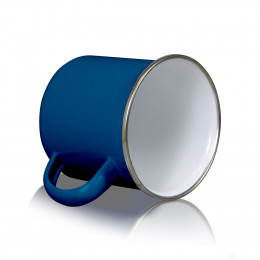 Кружка металл синяя в индивидуальной упаковке 330мл премиум