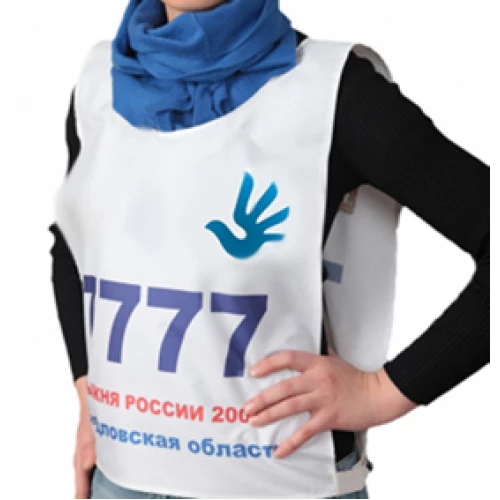 Пошив манишек с логотипом